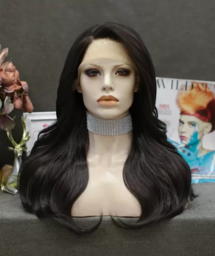 Perruque synthétique Luxe Premium (S.P Luxe), Natural wavy noir 24 pouces